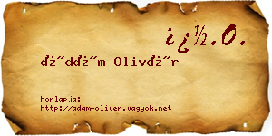 Ádám Olivér névjegykártya